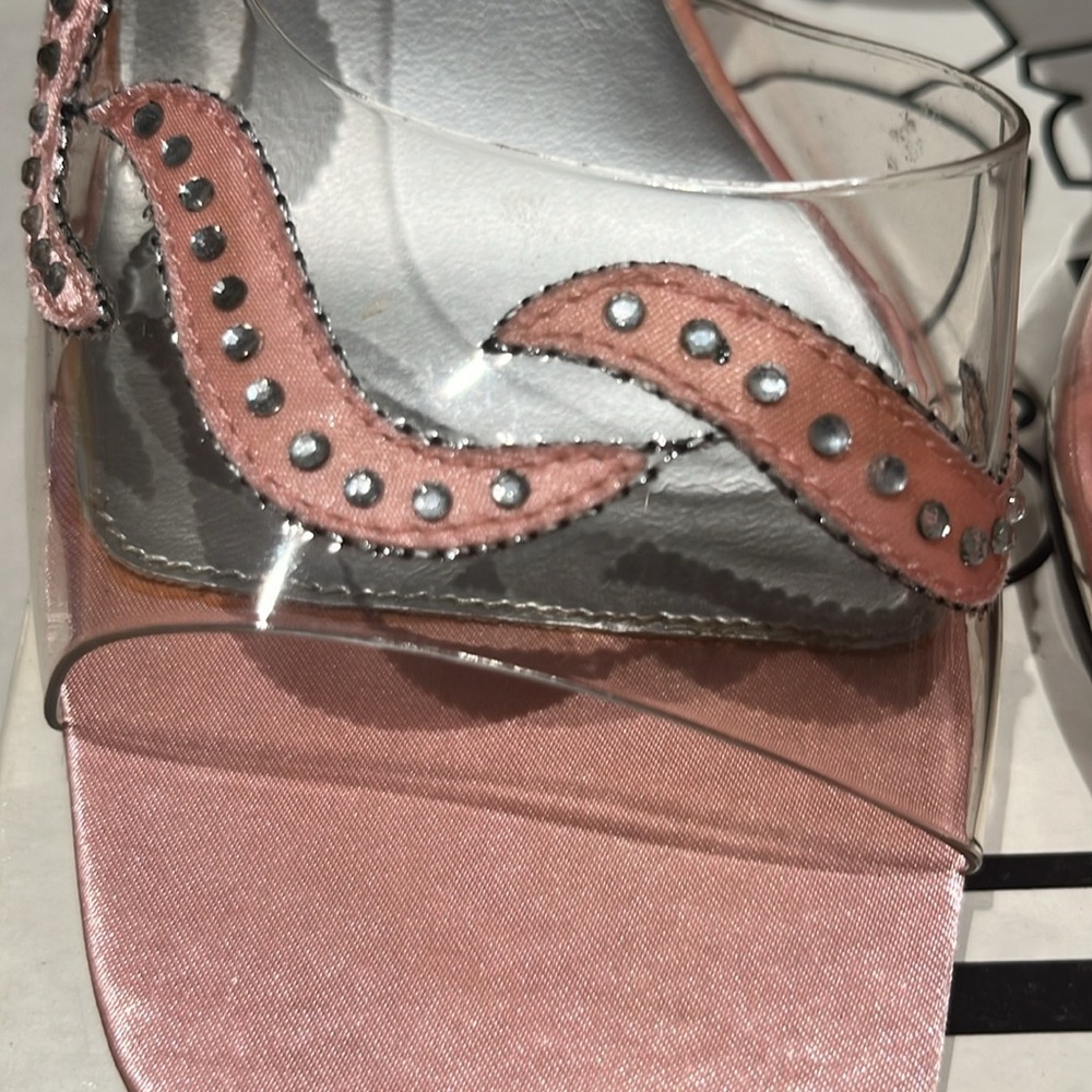 GOOD TIMES | Clear pink heels, crystal details | Sz 9 - Picture 3 of 8